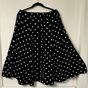 TORRID MIDI CHALLIS BUTTON-FRONT SKIRT SIZE 0